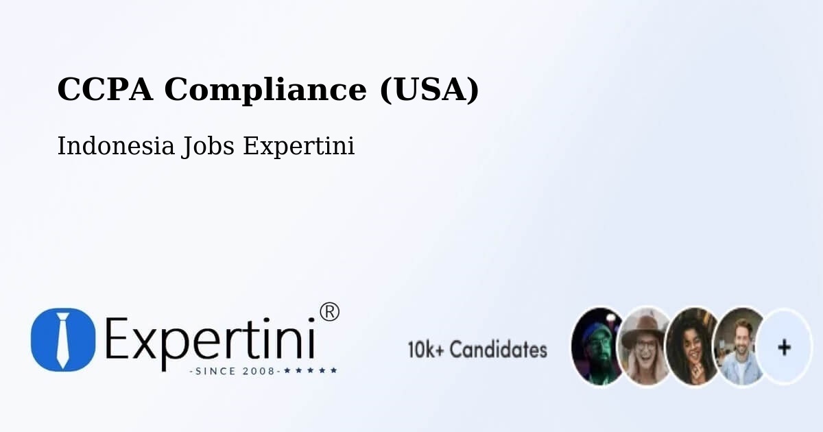 CCPA Privacy Rights & Compliance Notice – Gresik Regency - Indonesia Jobs Expertini